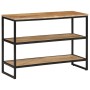 Mesa consola madera maciza de mango rugosa 100x35x70 cm de , Mesas auxiliares - Ref: Foro24-374075, Precio: 124,17 €