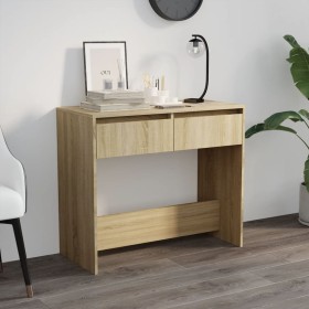 Konsolentisch aus Sonoma-Eichensperrholz, 89 x 41 x 76,5 cm von vidaXL, Seitentische - Ref: Foro24-809569, Preis: 56,83 €, Ra...