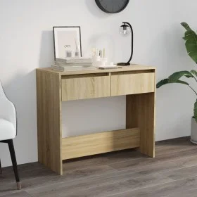 Sonoma oak plywood console table 89x41x76.5 cm by vidaXL, Side tables - Ref: Foro24-809569, Price: 56,13 €, Discount: %