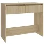 Sonoma oak plywood console table 89x41x76.5 cm by vidaXL, Side tables - Ref: Foro24-809569, Price: 56,13 €, Discount: %