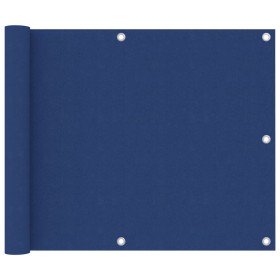 Toldo para balcón tela oxford azul 75x500 cm