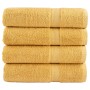 Toallas de ducha SOLUND 4 unidades dorado 70x140 cm 600 gsm | Foro24.es | Tu tienda online para hogar, jardín y más Foro24.es