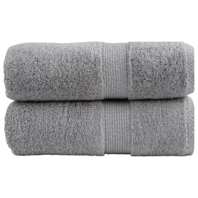 Toallas de invitados SOLUND 2 uds gris 30x50 cm 600 gsm de , Toallas - Ref: Foro24-137302, Precio: 12,27 €, Descuento: -5%%