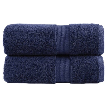 Toallas SOLUND 2 uds azul marino 30x30 cm 600 gsm | Foro24.es | Tu tienda online para hogar, jardín y más Foro24.es