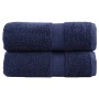 Toallas SOLUND 2 uds azul marino 30x30 cm 600 gsm | Foro24.es | Tu tienda online para hogar, jardín y más Foro24.es