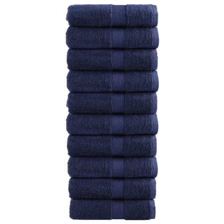Toallas SOLUND 10 uds azul marino 30x30 cm 600 gsm | Foro24.es | Tu tienda online para hogar, jardín y más Foro24.es