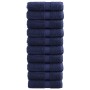 Toallas SOLUND 10 uds azul marino 30x30 cm 600 gsm | Foro24.es | Tu tienda online para hogar, jardín y más Foro24.es