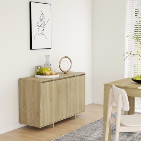 Sideboard aus Sonoma-Eichensperrholz, 120 x 41 x 75 cm von vidaXL, Sideboards - Ref: Foro24-809605, Preis: 141,36 €, Rabatt: %