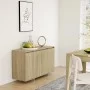 Aparador de madera contrachapada roble Sonoma 120x41x75 cm de vidaXL, Aparadores - Ref: Foro24-809605, Precio: 139,26 €, Desc...