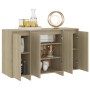 Sideboard aus Sonoma-Eichensperrholz, 120 x 41 x 75 cm von vidaXL, Sideboards - Ref: Foro24-809605, Preis: 141,36 €, Rabatt: %