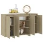 Sideboard aus Sonoma-Eichensperrholz, 120 x 41 x 75 cm von vidaXL, Sideboards - Ref: Foro24-809605, Preis: 139,30 €, Rabatt: %