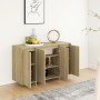 Sideboard aus Sonoma-Eichensperrholz, 120 x 41 x 75 cm von vidaXL, Sideboards - Ref: Foro24-809605, Preis: 141,36 €, Rabatt: %