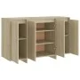 Sideboard aus Sonoma-Eichensperrholz, 120 x 41 x 75 cm von vidaXL, Sideboards - Ref: Foro24-809605, Preis: 139,30 €, Rabatt: %