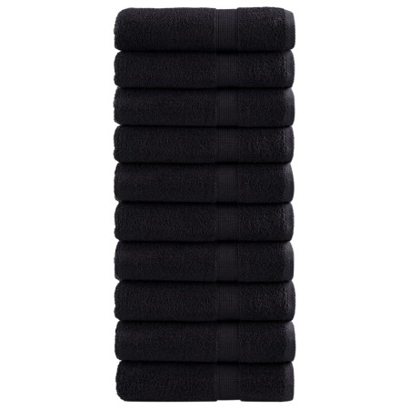 Toallas de mano SOLUND 10 unidades negro 50x100 cm 600 gsm de , Toallas - Ref: Foro24-137427, Precio: 73,62 €, Descuento: -5%%