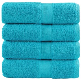 Toallas SOLUND 4 unidades turquesa 30x30 cm 600 gsm von , Handtücher - Ref: Foro24-137444, Preis: 13,19 €, Rabatt: -5%%