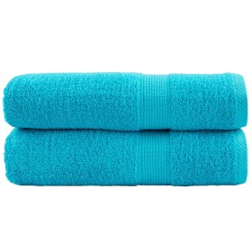 Toallas de ducha SOLUND 2 unidades turquesa 70x140 cm 600 gsm de , Toallas - Ref: Foro24-137452, Precio: 28,86 €, Descuento: ...