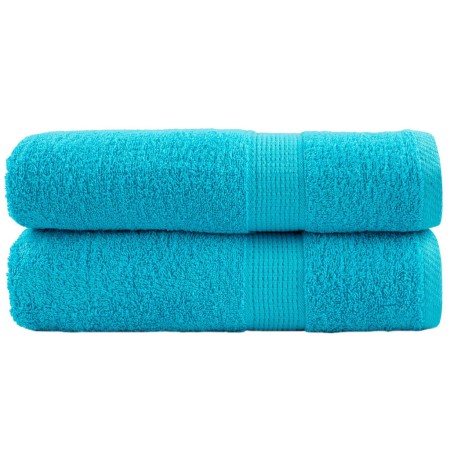 Toallas de ducha SOLUND 2 unidades turquesa 70x140 cm 600 gsm de , Toallas - Ref: Foro24-137452, Precio: 28,86 €, Descuento: ...