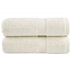 Toallas SOLUND 2 unidades crema 30x30 cm 600 gsm