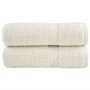 Toallas SOLUND 2 unidades crema 30x30 cm 600 gsm | Foro24.es | Tu tienda online para hogar, jardín y más Foro24.es