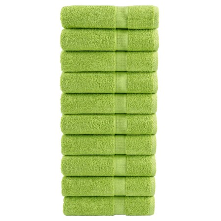 Toallas de mano SOLUND 10 uds verde manzana 50x100 cm 600 gsm | Foro24.es | Tu tienda online para hogar, jardín y más Foro24.es