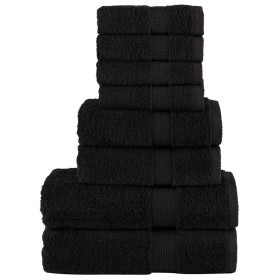 Juego de toallas premium SOLUND 8 unidades negro 600 gsm by , Towels - Ref: Foro24-137548, Price: 54,18 €, Discount: %