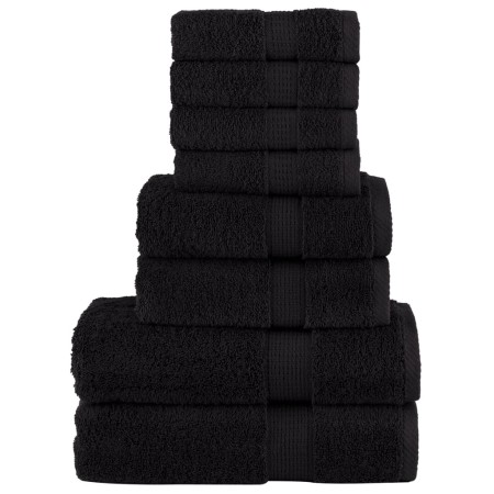 Juego de toallas premium SOLUND 8 unidades negro 600 gsm von , Handtücher - Ref: Foro24-137548, Preis: 54,18 €, Rabatt: -5%%