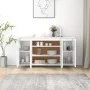 Glossy white plywood sideboard 135x41x75 cm by vidaXL, Sideboards - Ref: Foro24-809599, Price: 180,06 €, Discount: %