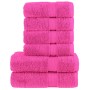 Juego de toallas premium SOLUND 6 unidades rosa 600 gsm | Foro24.es | Tu tienda online para hogar, jardín y más Foro24.es
