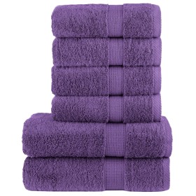 Juego de toallas premium SOLUND 6 unidades morado 600 gsm by , Towels - Ref: Foro24-137562, Price: 53,55 €, Discount: %