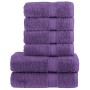 Juego de toallas premium SOLUND 6 unidades morado 600 gsm | Foro24.es | Tu tienda online para hogar, jardín y más Foro24.es