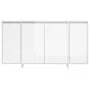 Glossy white plywood sideboard 135x41x75 cm by vidaXL, Sideboards - Ref: Foro24-809599, Price: 180,06 €, Discount: %