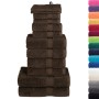 Juego de toallas premium SOLUND 12 unidades marrón 600 gsm de , Toallas - Ref: Foro24-137574, Precio: 58,99 €, Descuento: -5%%