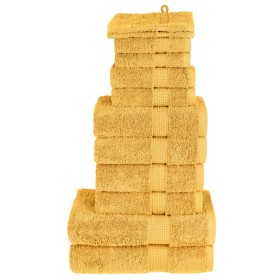 Juego de toallas premium SOLUND 12 unidades dorado 600 gsm by , Towels - Ref: Foro24-137576, Price: 58,76 €, Discount: %