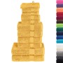Juego de toallas premium SOLUND 12 unidades dorado 600 gsm | Foro24.es | Tu tienda online para hogar, jardín y más Foro24.es