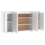 Glossy white plywood sideboard 135x41x75 cm by vidaXL, Sideboards - Ref: Foro24-809599, Price: 180,06 €, Discount: %