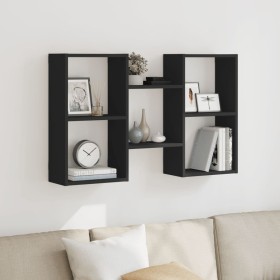 Estantería de pared madera de ingeniería negro 96x18x60 cm de , Estantes y estanterías - Ref: Foro24-853228, Precio: 40,29 €,...