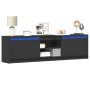 Mueble de TV con LED madera de ingeniería negro 180x34x50 cm von , TV-Möbel - Ref: Foro24-3307913, Preis: 173,02 €, Rabatt: %