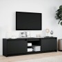 Mueble de TV con LED madera de ingeniería negro 180x34x50 cm von , TV-Möbel - Ref: Foro24-3307913, Preis: 173,02 €, Rabatt: %