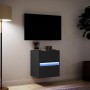 Mueble de TV de pared con luces LED negro 41x31x45 cm | Foro24.es | Tu tienda online para hogar, jardín y más Foro24.es