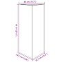 Jardinera triangular acero negro 40x34,5x70 cm von , Töpfe und Pflanzgefäße - Ref: Foro24-851157, Preis: 62,39 €, Rabatt: -5%%