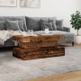 Mesa de centro con luces LED madera envejecida 90x50x40 cm by , Coffee table - Ref: Foro24-857714, Price: 109,00 €, Discount: %