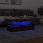 Mesa de centro con luces LED madera envejecida 90x50x40 cm by , Coffee table - Ref: Foro24-857714, Price: 109,00 €, Discount: %