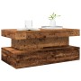 Mesa de centro con luces LED madera envejecida 90x50x40 cm by , Coffee table - Ref: Foro24-857714, Price: 109,00 €, Discount: %