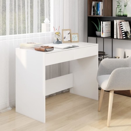 Schreibtisch aus weißem Sperrholz, 101 x 50 x 76,5 cm von vidaXL, Schreibtische - Ref: Foro24-809557, Preis: 82,61 €, Rabatt: %