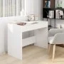 Schreibtisch aus weißem Sperrholz, 101 x 50 x 76,5 cm von vidaXL, Schreibtische - Ref: Foro24-809557, Preis: 80,21 €, Rabatt: %