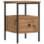 Mesita de noche madera de ingeniería roble artisan 34x36x50 cm by , Nightstands - Ref: Foro24-857264, Price: 46,92 €, Discoun...