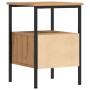 Mesita de noche madera de ingeniería roble artisan 34x36x50 cm by , Nightstands - Ref: Foro24-857264, Price: 46,92 €, Discoun...