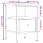 Mesita de noche madera de ingeniería roble artisan 34x36x50 cm by , Nightstands - Ref: Foro24-857264, Price: 46,92 €, Discoun...