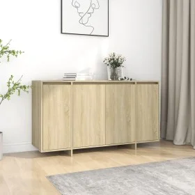 Sideboard aus Sonoma-Eichensperrholz, 135 x 41 x 75 cm von vidaXL, Sideboards - Ref: Foro24-809596, Preis: 160,49 €, Rabatt: %