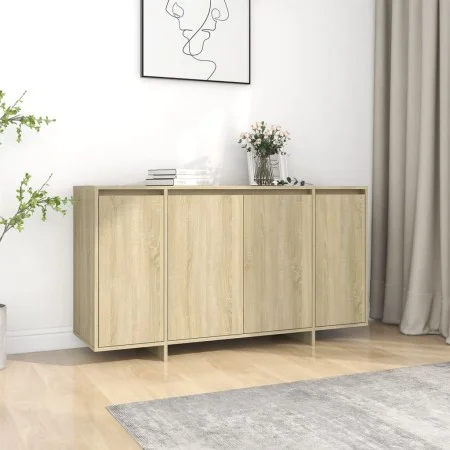 Sonoma oak plywood sideboard 135x41x75 cm by vidaXL, Sideboards - Ref: Foro24-809596, Price: 160,81 €, Discount: %